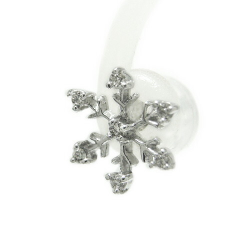 楽天市場】ピアス PT900プラチナ プラチナピアス スタッド 雪の結晶