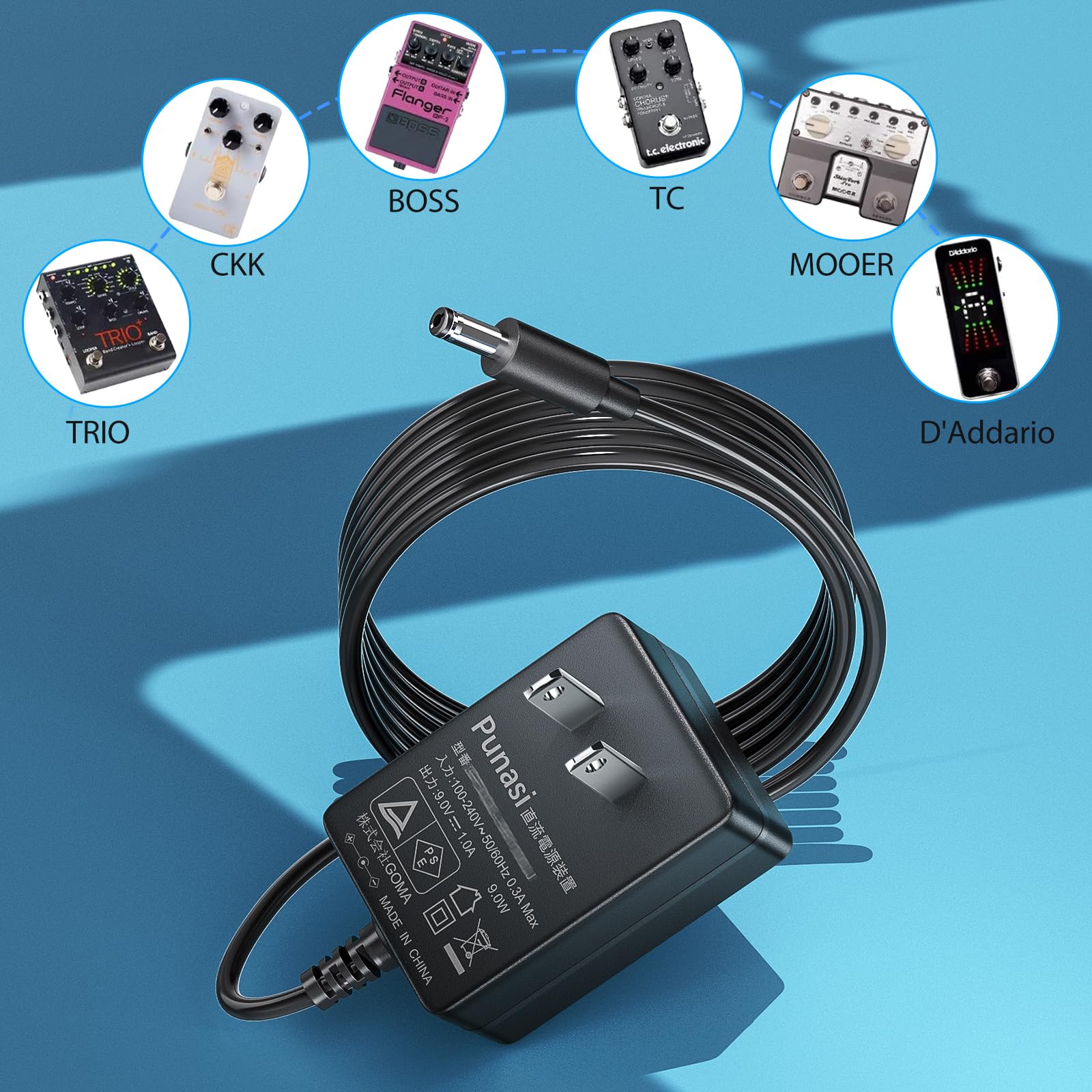 楽天市場】【送料無料】BOSS ボス用のACアダプター PSA-100S2 Punasi