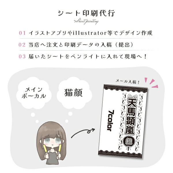 ペンライト用 ネームプレート ネームタグ オーダーページ ペンライト用