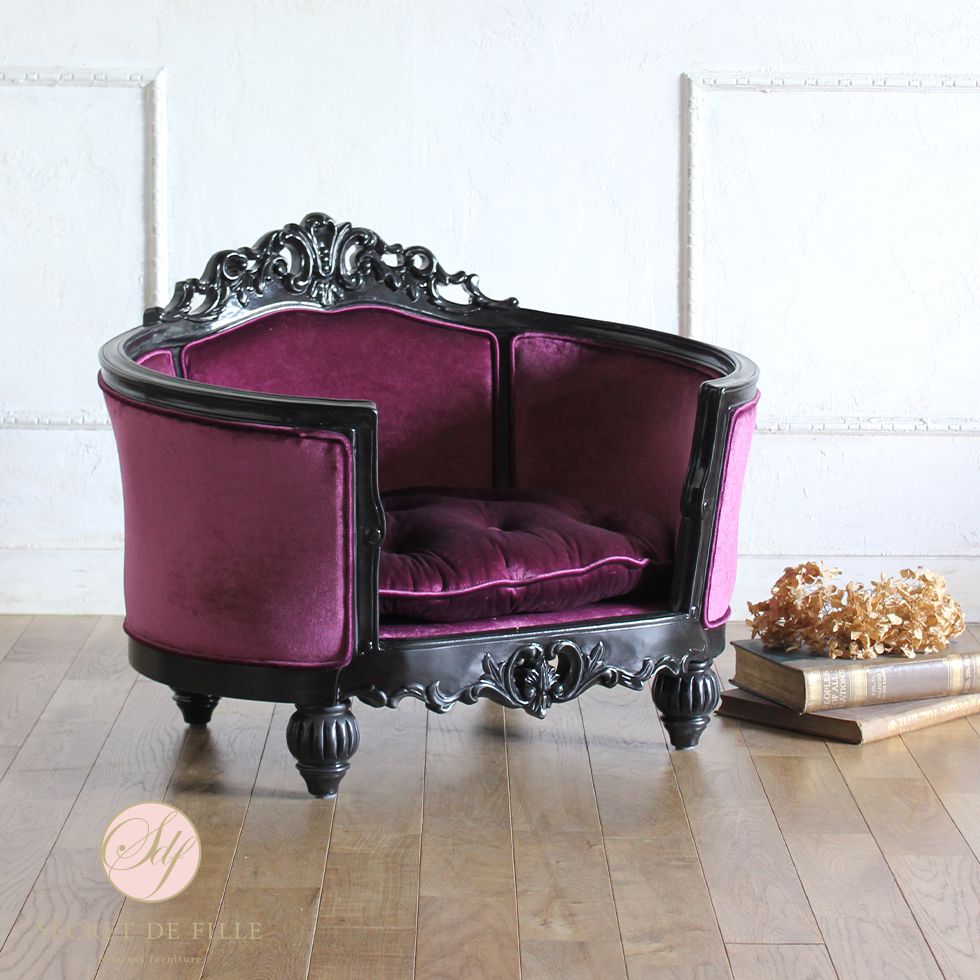 リトルプリンセスチェア ドールチェア ソファ パープル ドール ペット