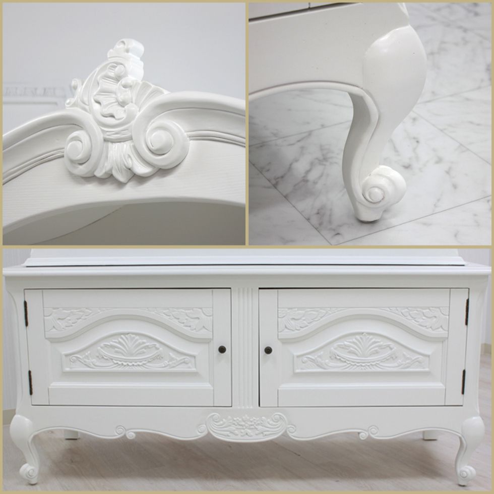 楽天市場】キャビネット 棚 アンティーク 調 家具 ロココ フレンチ