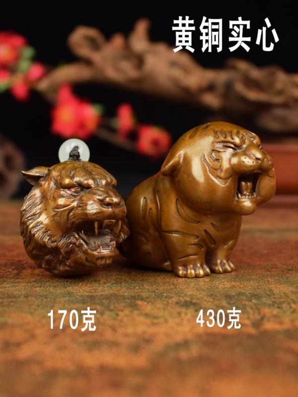 株木秀明 鋳銅製 虎の置物 美術品 株木秀明 鋳銅製 虎の置物 美術品 株