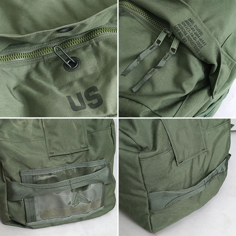 楽天市場】米軍 コーデュラナイロン ダッフルバッグ オリーブ 新タイプ