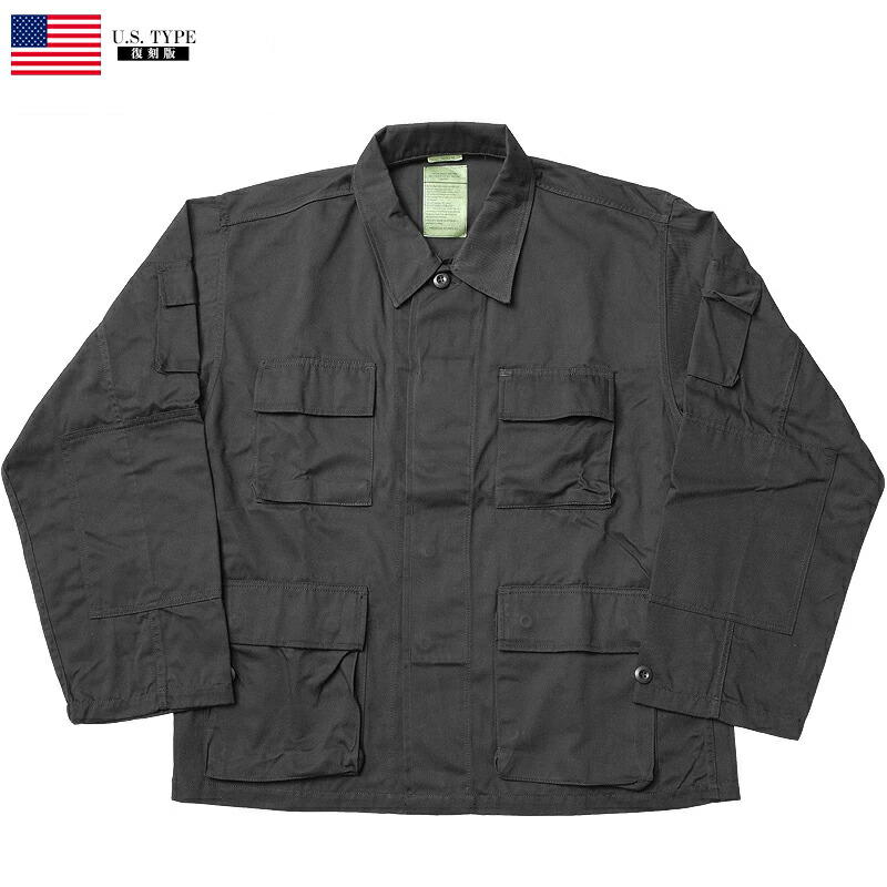 楽天市場】米軍タイプ BDUジャケット ブラック JB002YN メンズ
