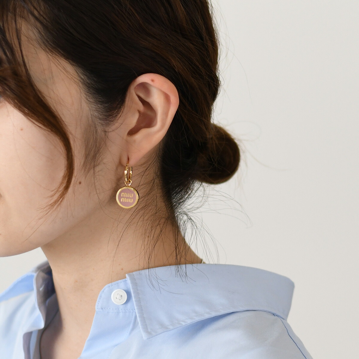 楽天市場】MIU MIU ミュウミュウ アクセサリー エナメルメタル ピアス
