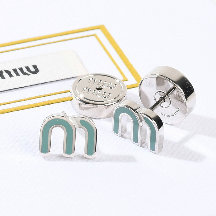 楽天市場】MIU MIU ミュウミュウ アクセサリー ピアス エナメルメタル
