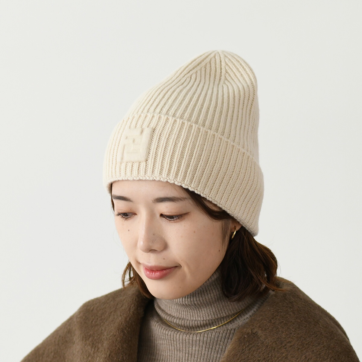 楽天市場】FENDI フェンディ ニット帽 ニットキャップ ビーニー 帽子