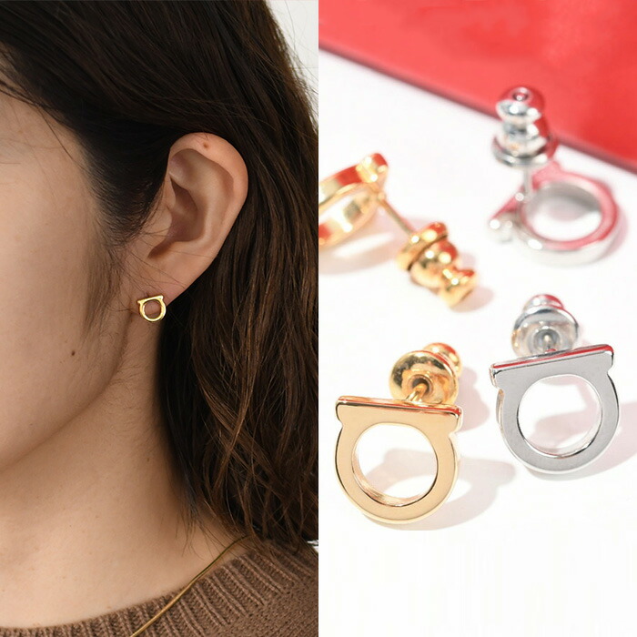 楽天市場】FERRAGAMO フェラガモ アクセサリー ガンチーニピアス(S