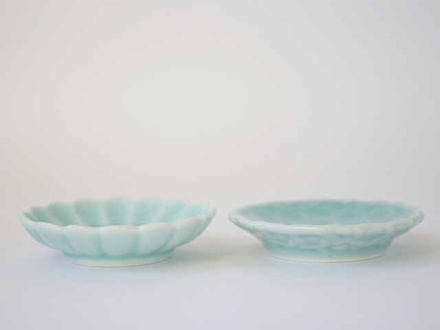 楽天市場】鍋島虎仙窯 鍋島青磁 菊豆皿 / 籠目豆皿 / 楓豆皿【 小皿