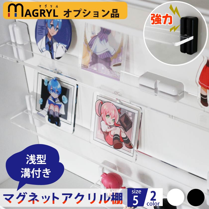 楽天市場】マグネット アクリル棚 溝付き 幅310/380/660mm カード 飾る
