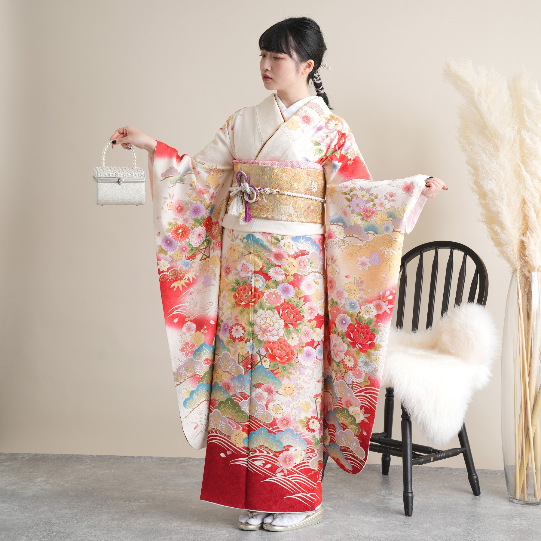 楽天市場】【レンタル】 往復送料無料 振袖 21点セット フルセット