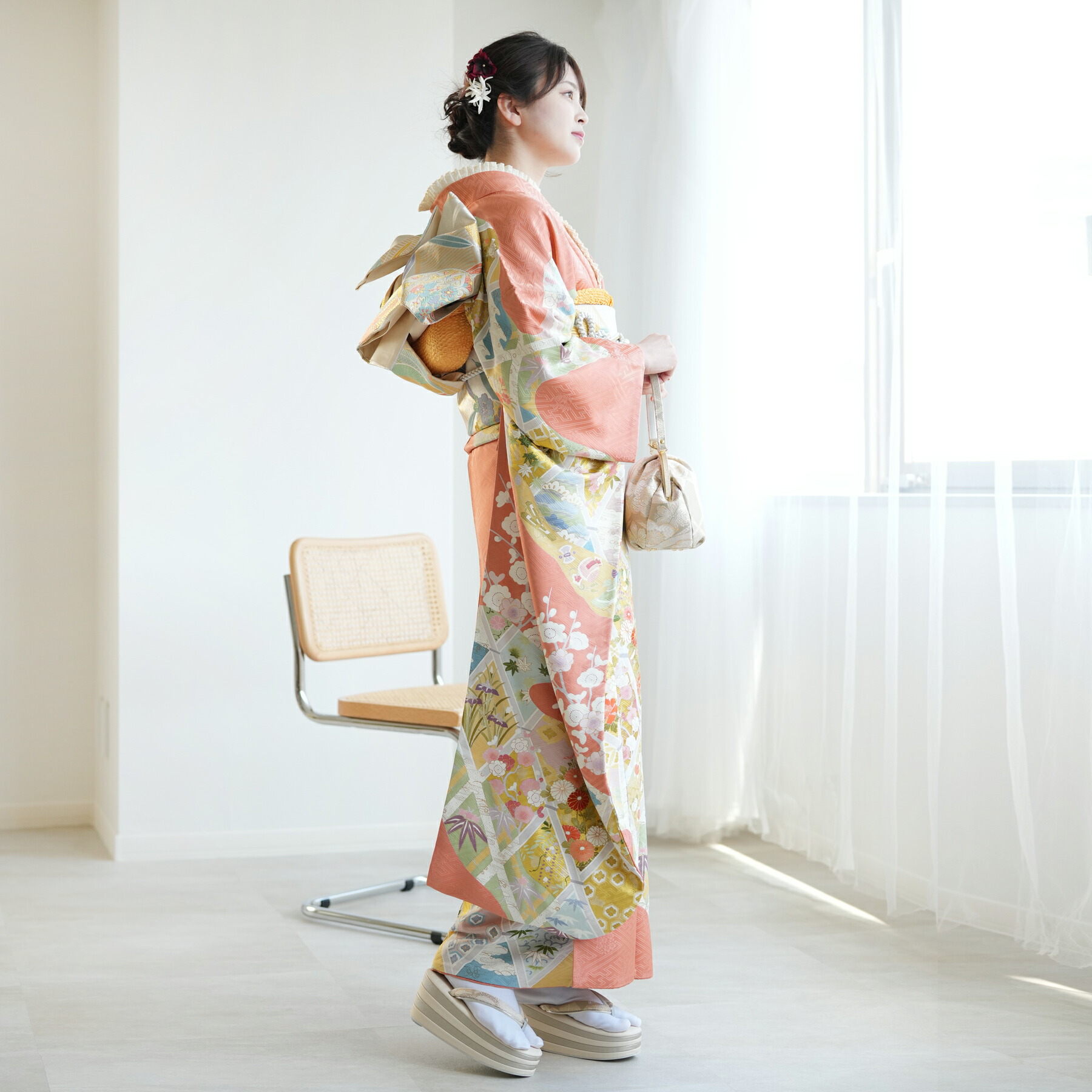 楽天市場】※2027年成人式成約済み【レンタル】【振袖 正絹着物+袋帯 21