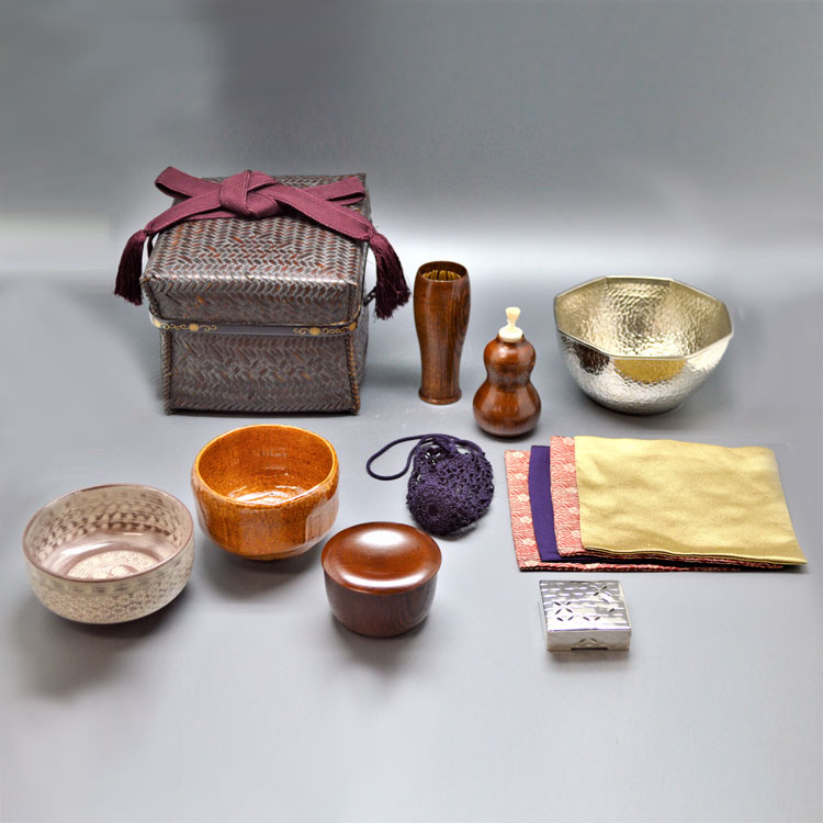 S304 御所籠 『竹工 島田竹宝斎作』『茶器揃』 共箱 茶道具 【公式
