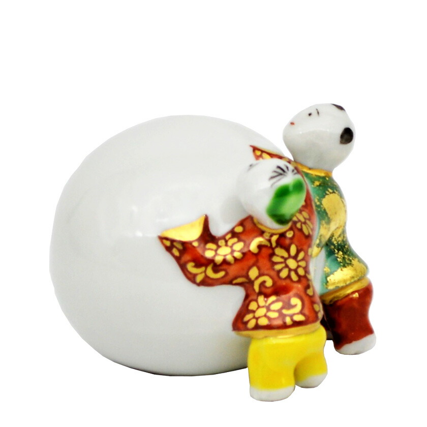 蓋置 唐銅蓋置 「三雪だるま」 茶道具 通販販売【茶道具】 蓋置 染付