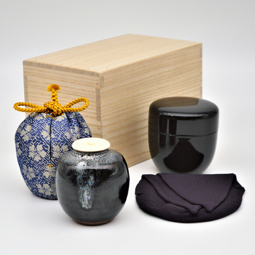 中井窯 茶入 西陣織仕服 中井窯 茶入 西陣織仕服 中井窯 茶入 西陣織仕