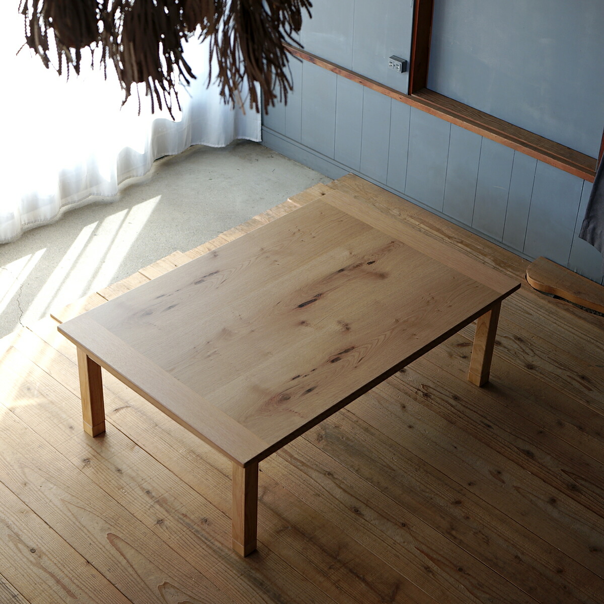 楽天市場】Auderyこたつ テーブル 120×80 長方形 ナラ 節入り突板|北欧