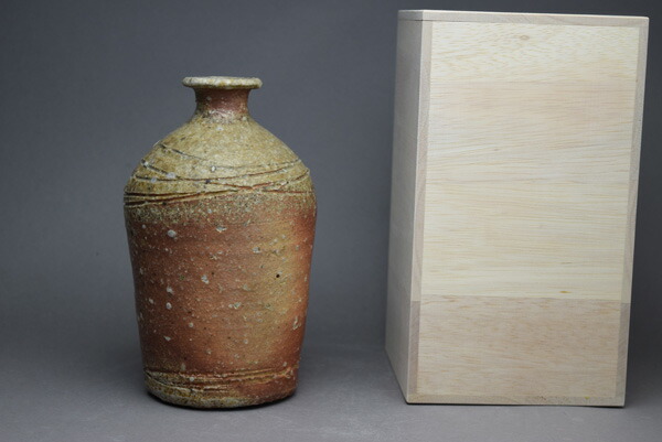 楽天市場】信楽焼 花入今井紫峯 作品20木箱 : せともの屋みさ伝