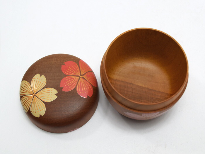 楽天市場】中谷博峰 中棗「桜蒔絵」木箱入 【山中漆器/茶道具/棗