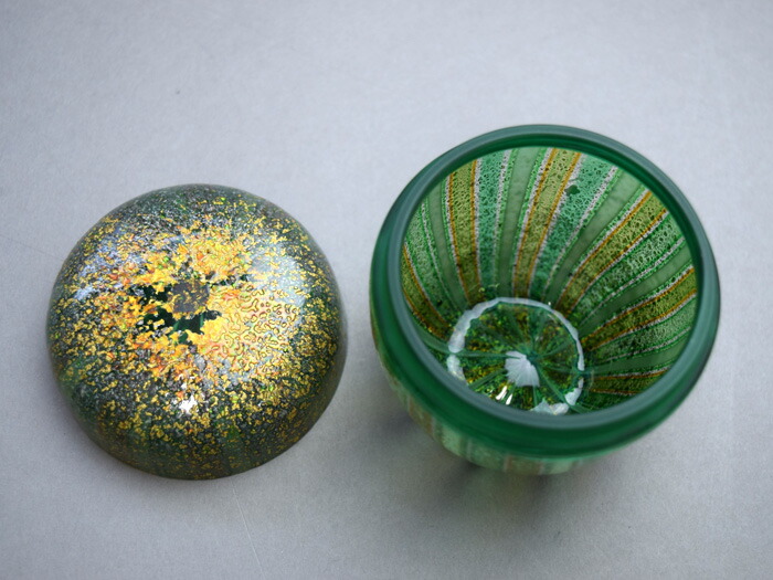 宮田高志作 宙吹 硝子 茶碗 共箱 略歴付 茶道具 【公式通販】