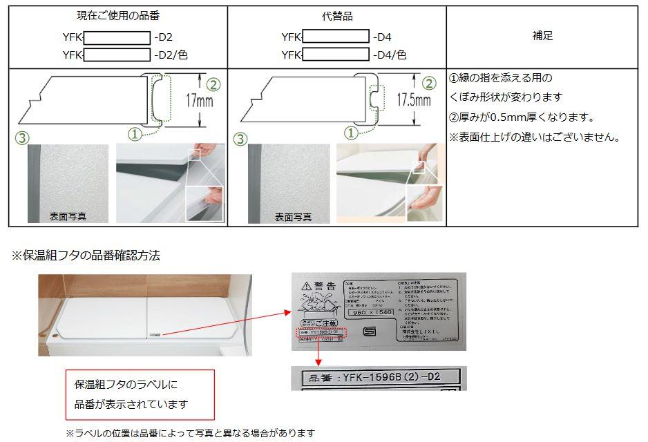 楽天市場】[YFK-1380B(2)-D4]INAX/LIXIL 薄型保温組フタ ホワイト〈YFK