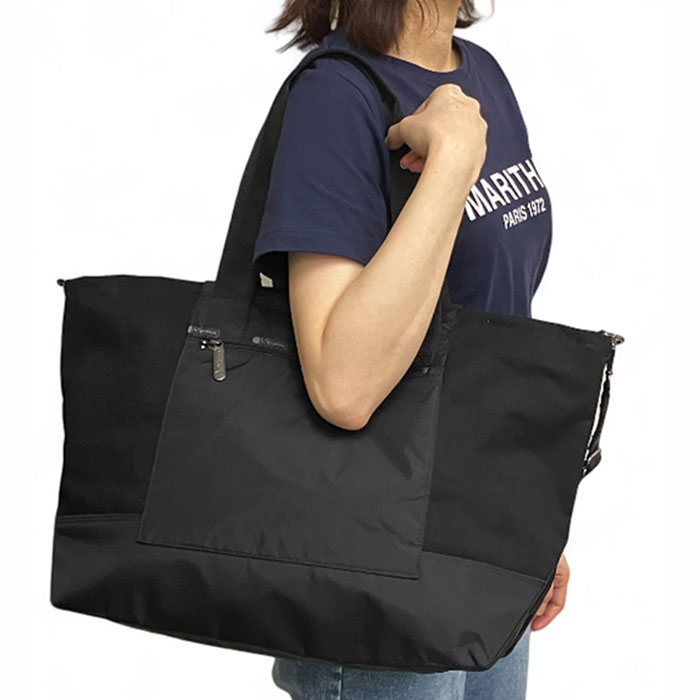 レスポートサック ミッドブラック ショルダーバッグ ボストン 軽量・大