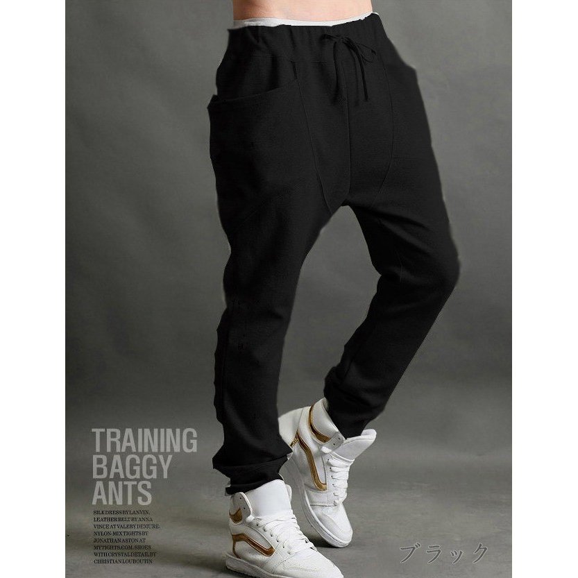 CVTVLIST / サルエルパンツ/スウェットパンツ/L/コットン/BLK CVTVLIST