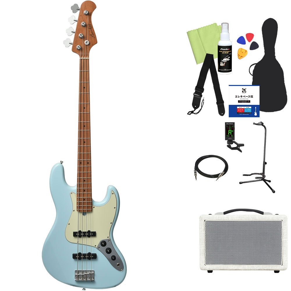 楽天市場】Bacchus BJB-1-RSM/M ベース 初心者12点セット 【島村楽器で