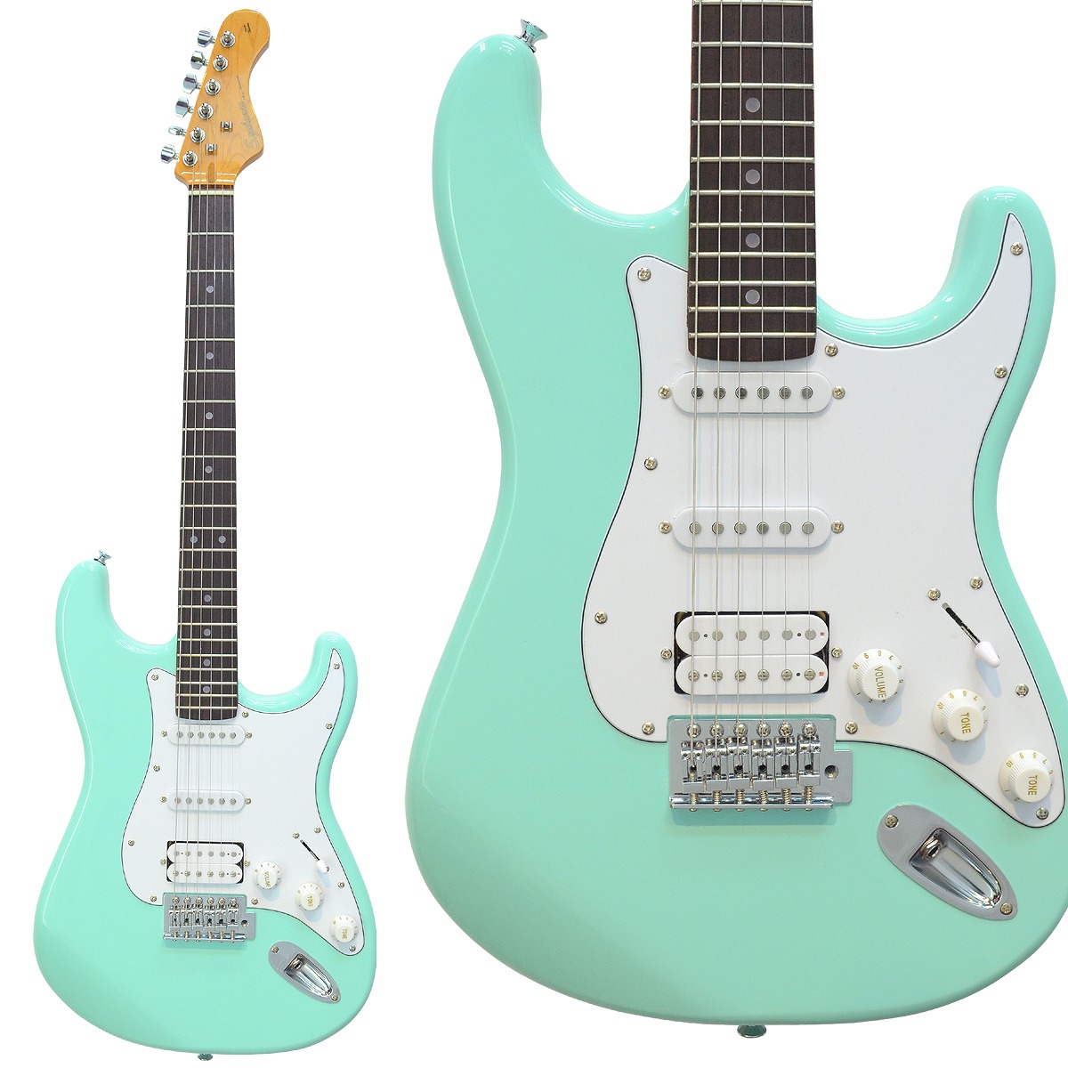 楽天市場】エレキギター 初心者オススメS.Galaner GuitarSST-CST SNBL