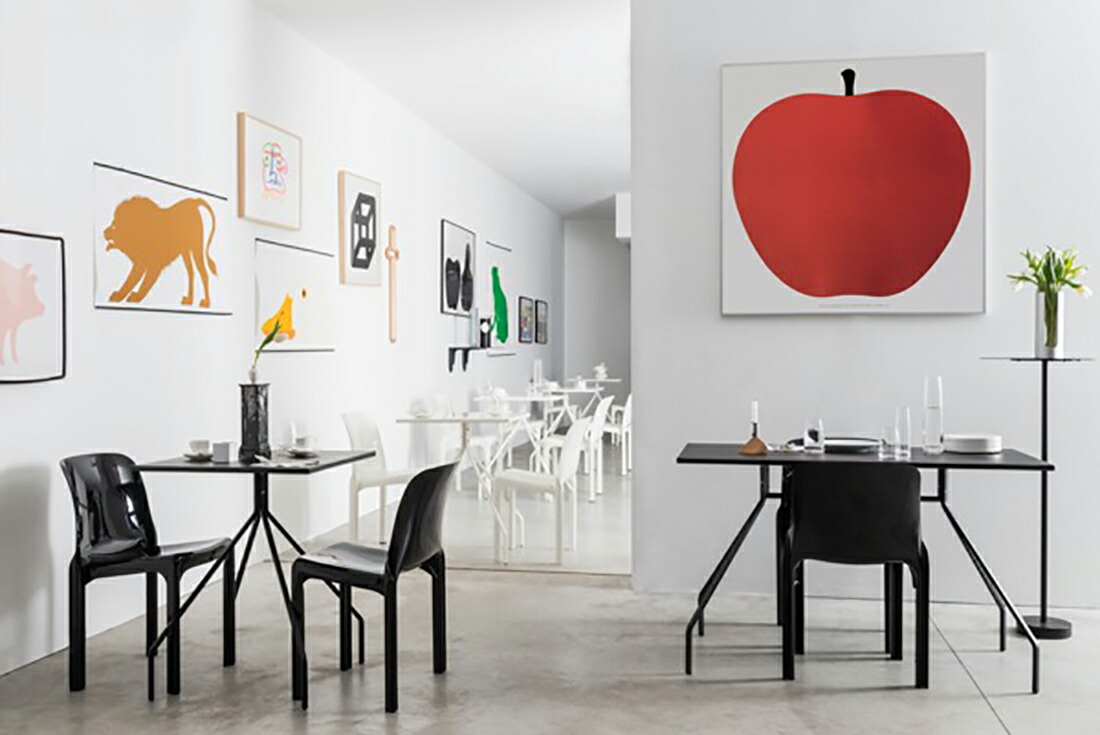 EnzoMari エンツォ・マーリ 赤いリンゴのアート 特大ポスターフレーム