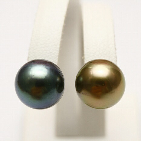 パ*♡様 K18黒蝶パールピアス 約10.6mm ピン0.7mm 南洋