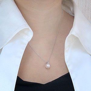 楽天市場】パール ペンダントトップ プラチナ pt900 本真珠 あこや