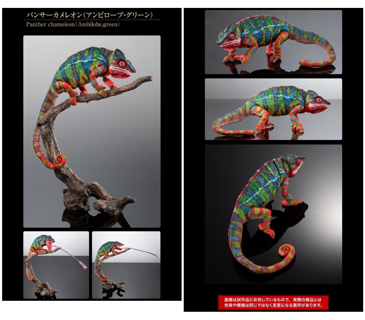 いきもの大図鑑プレミアム パンサーカメレオン アンビローブ・グリーン