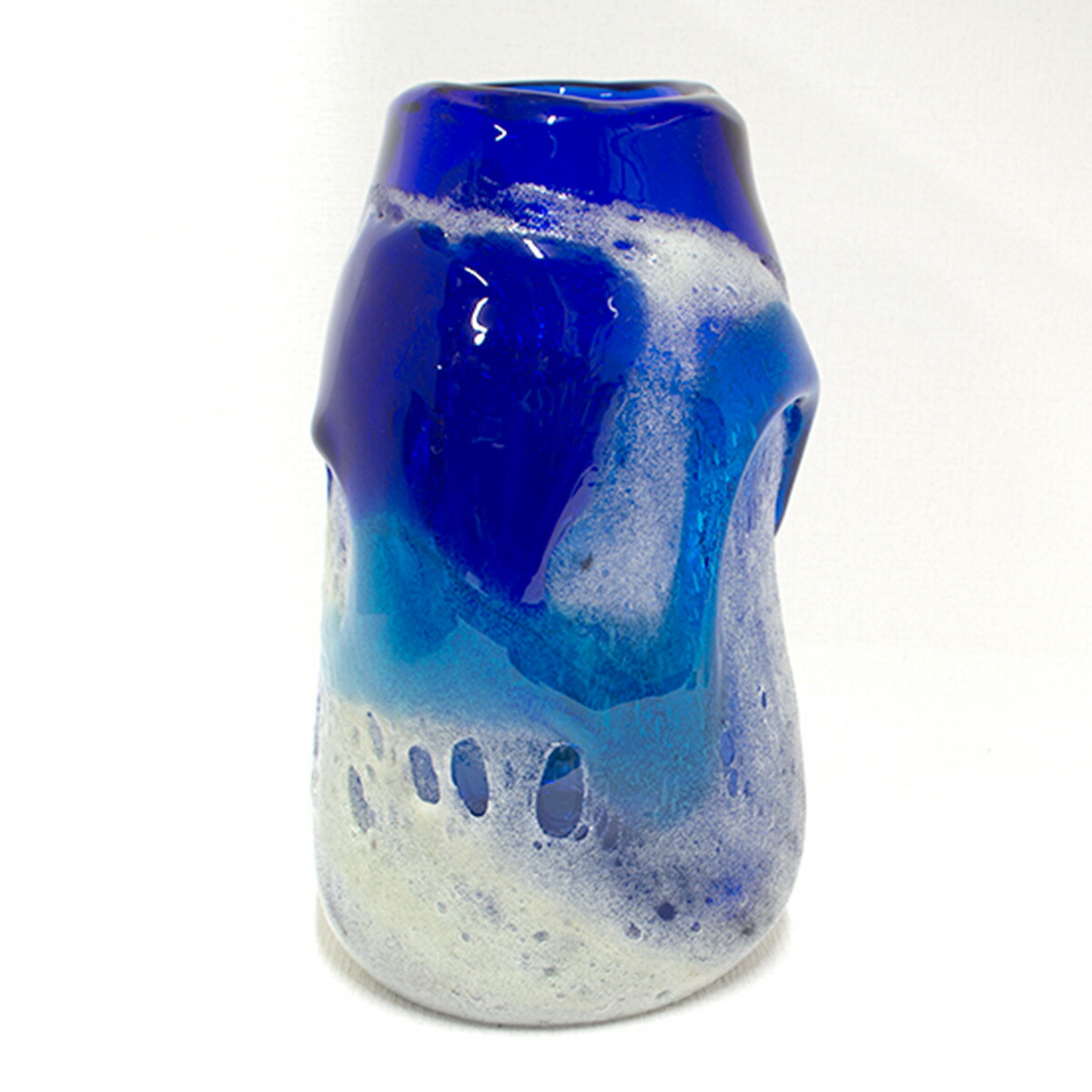 最終値下げ】稲嶺盛吉 グラス 花瓶 最終値下げ】稲嶺盛吉 グラス 花瓶