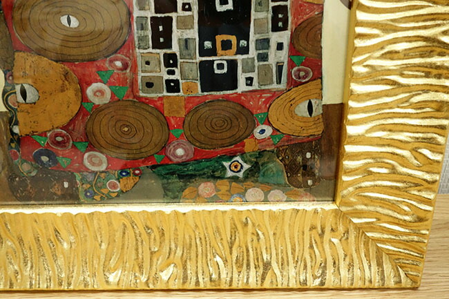 イタリア輸入 グスタフ・クリムト作品 『生命の樹』 ゴールド額縁 前面