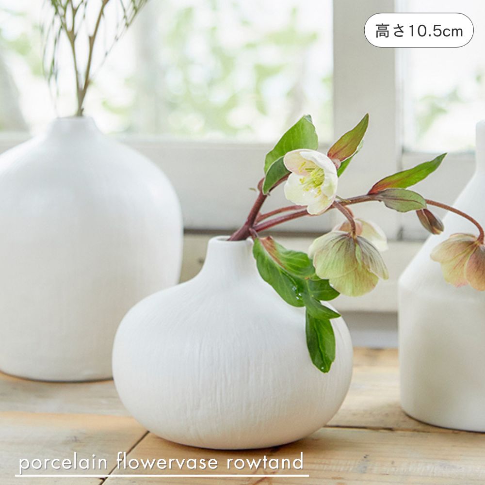 楽天市場】公式 shesay マットな質感の磁器製のフラワーベース