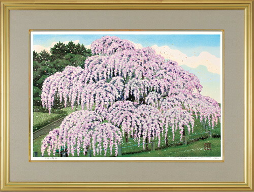 巻白 限定木版画11.7x17.3cm 「tree」 元日本版画協会会員 巻白 限定木