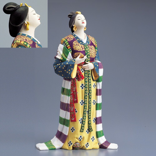 博多人形】 一流作家中ノ子富貴子作 ! ! 博多人形師・中ノ子家窯跡