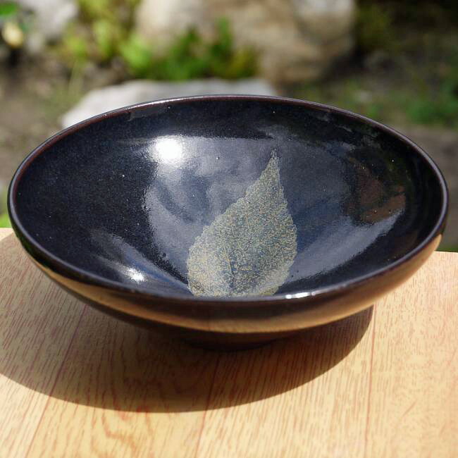 R547茶碗『京焼』『土渕善丕氐造』『木の葉天目茶碗』抹茶碗共箱茶道具