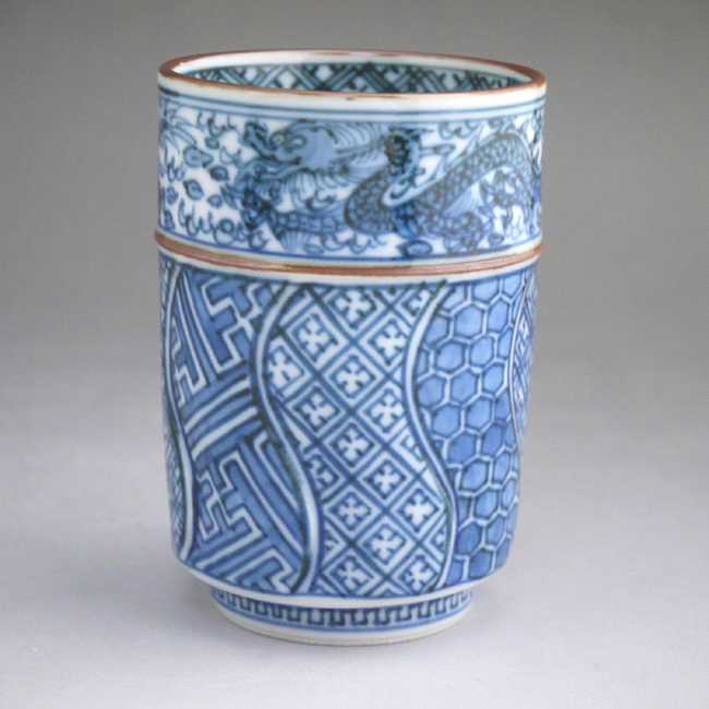 楽天市場】京焼 清水焼 青龍文 祥瑞湯呑 : 京焼清水焼専門店 松韻堂