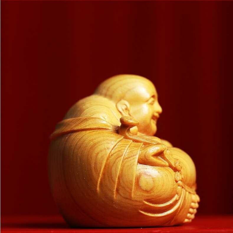 楽天市場】布袋様 仏像 木彫り ミニ 七福神 木製 置物 金運 運気上昇