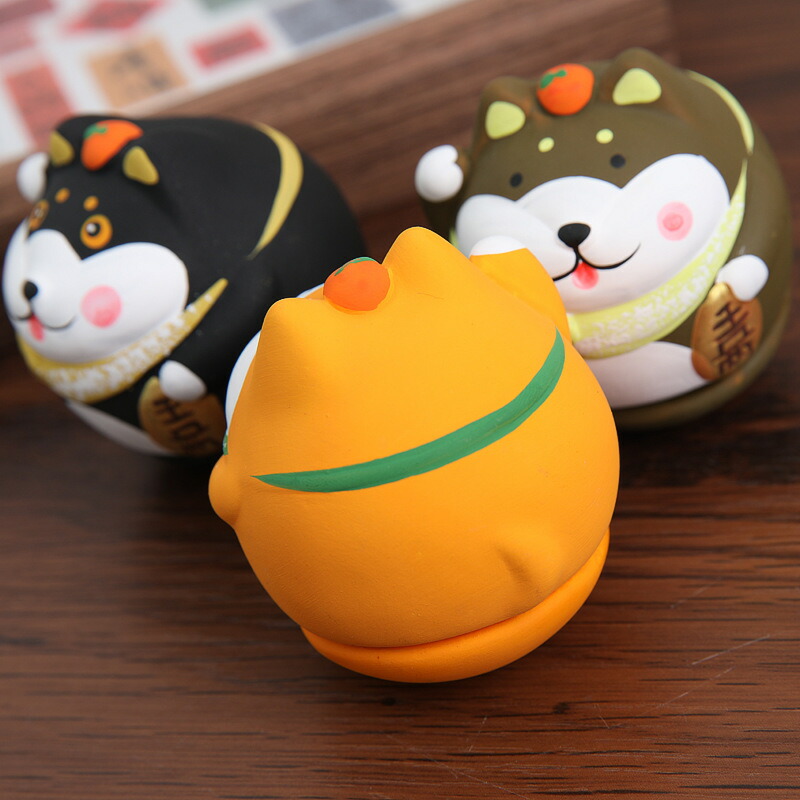 楽天市場】9個セット 柴犬置物 陶器卓上飾り 和風 手描き 招き犬 誕生