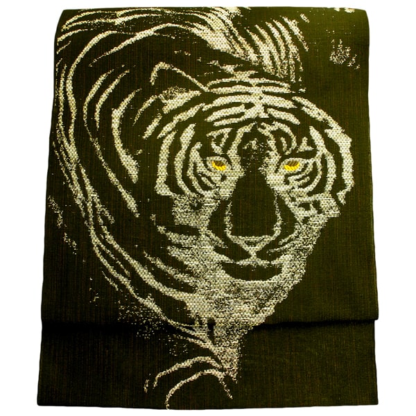 楽天市場】ポイント2倍 クーポンあり 帯 名古屋帯 京袋 黒地 虎