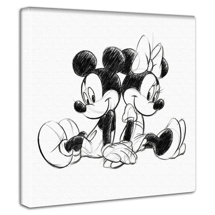 楽天市場】ミッキー&ミニーのファブリックパネル【壁かけ インテリア