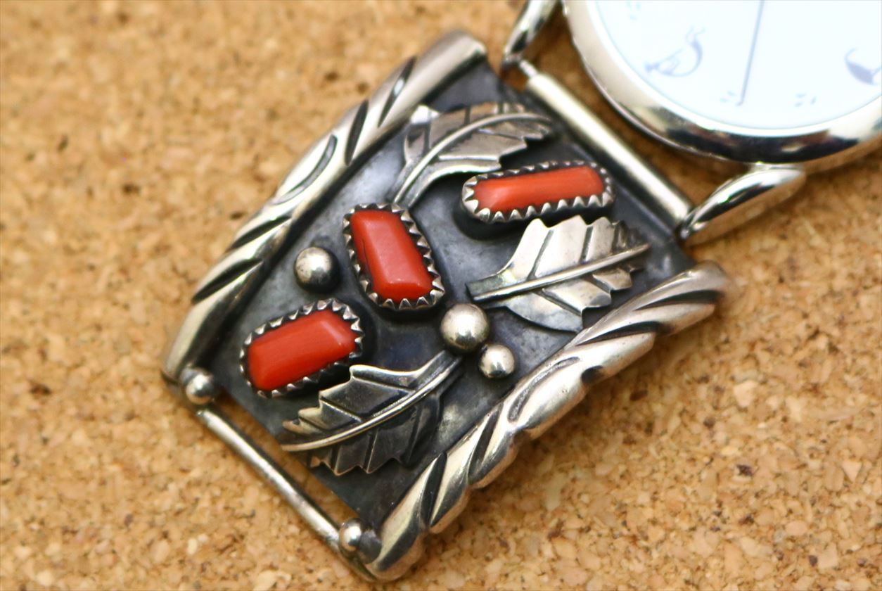 楽天市場】インディアンジュエリー ナバホ族 コーラル オールドポーン