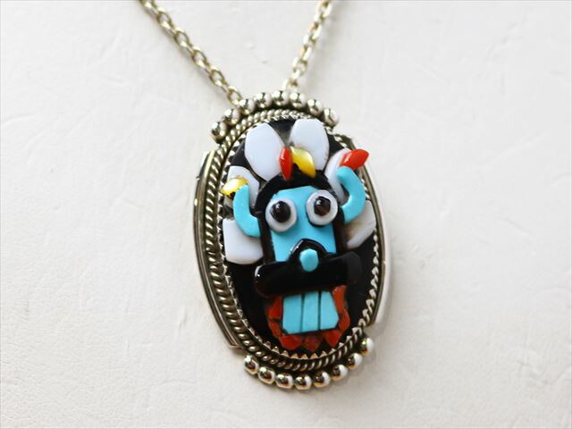 ズニ族 小人ペア ブローチ インディアンジュエリー ズニ族 小人ペア