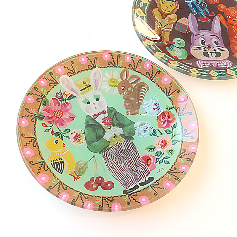 12/15迄ジャスパー テラコッタ 皿額装エナメル彩アンティーク 12/15迄