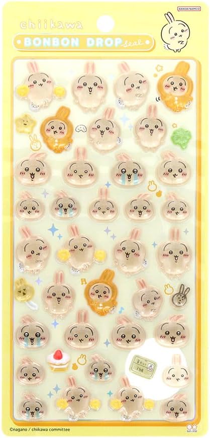新品ボンボンドロップシール まとめ売り クーリア サンリオ ちいかわ40