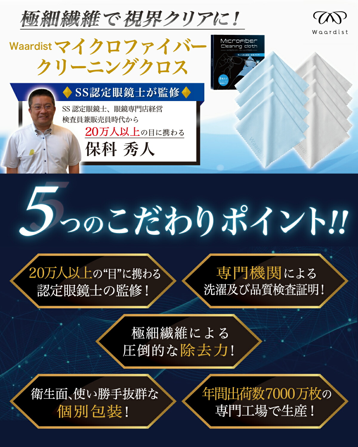 楽天市場】【認定眼鏡士が監修】＼楽天1位／ クリーニングクロス