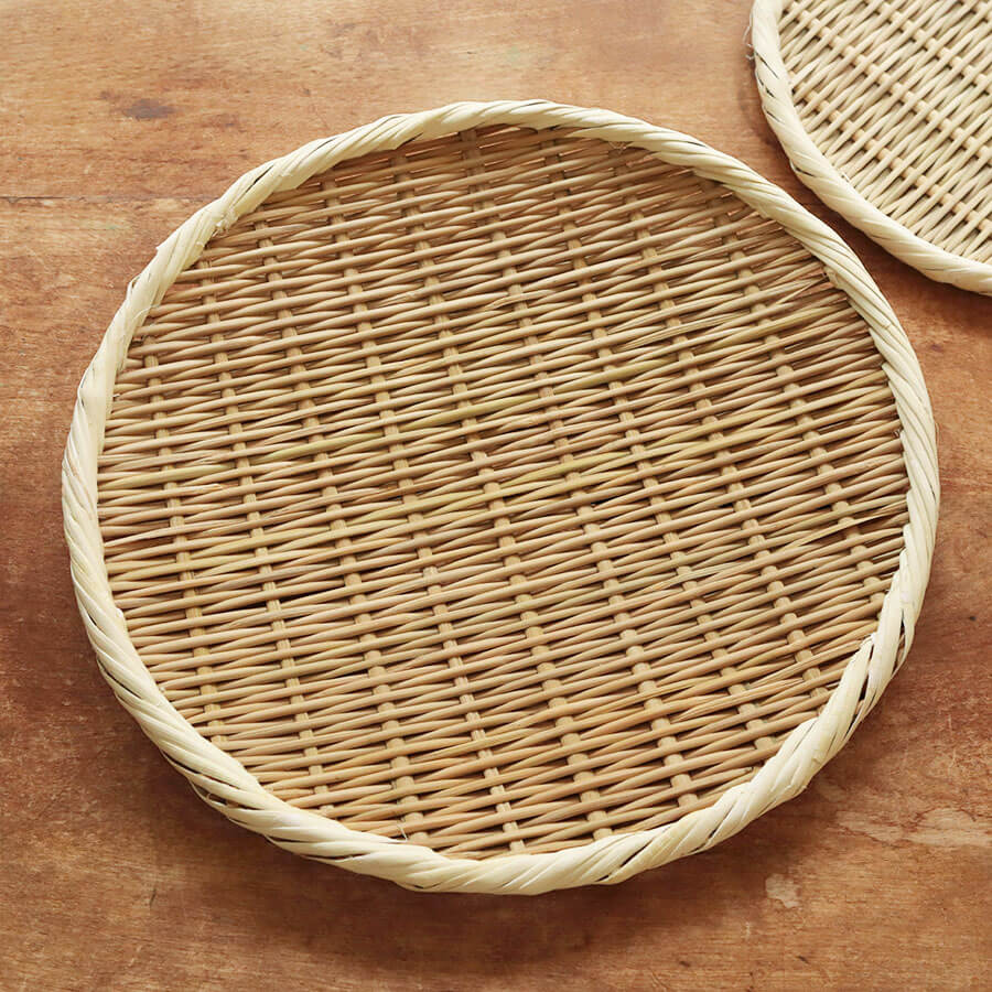 竹ザル 4ケ 手編み篭 うどん湯切り 民藝 ばら売り可 コメントください 【