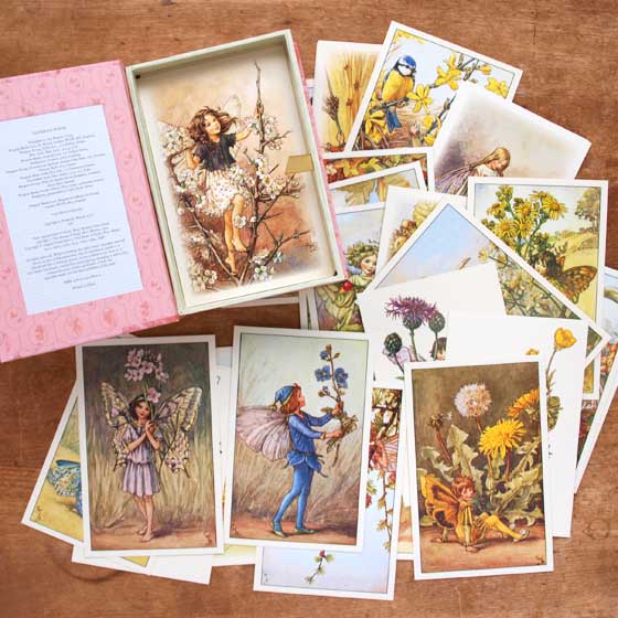 楽天市場】イギリス出版 ポストカード セット フラワーフェアリー 花の